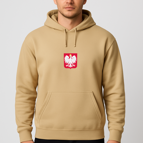 Men's Poland National Soccer Team Pullover Hoodie