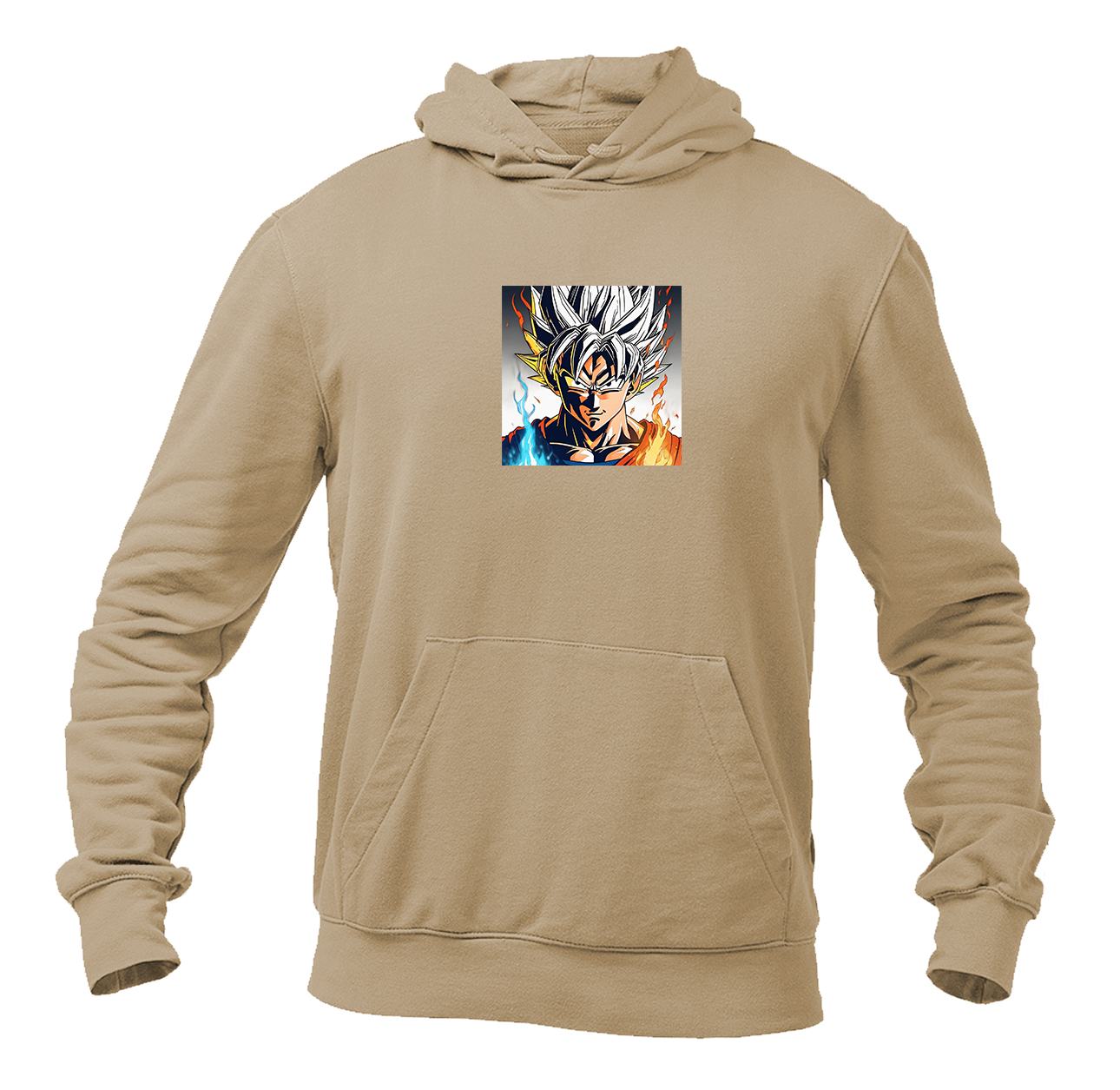 Men's Goku Fire Dragon Ball Z Cartoon Pullover Hoodie