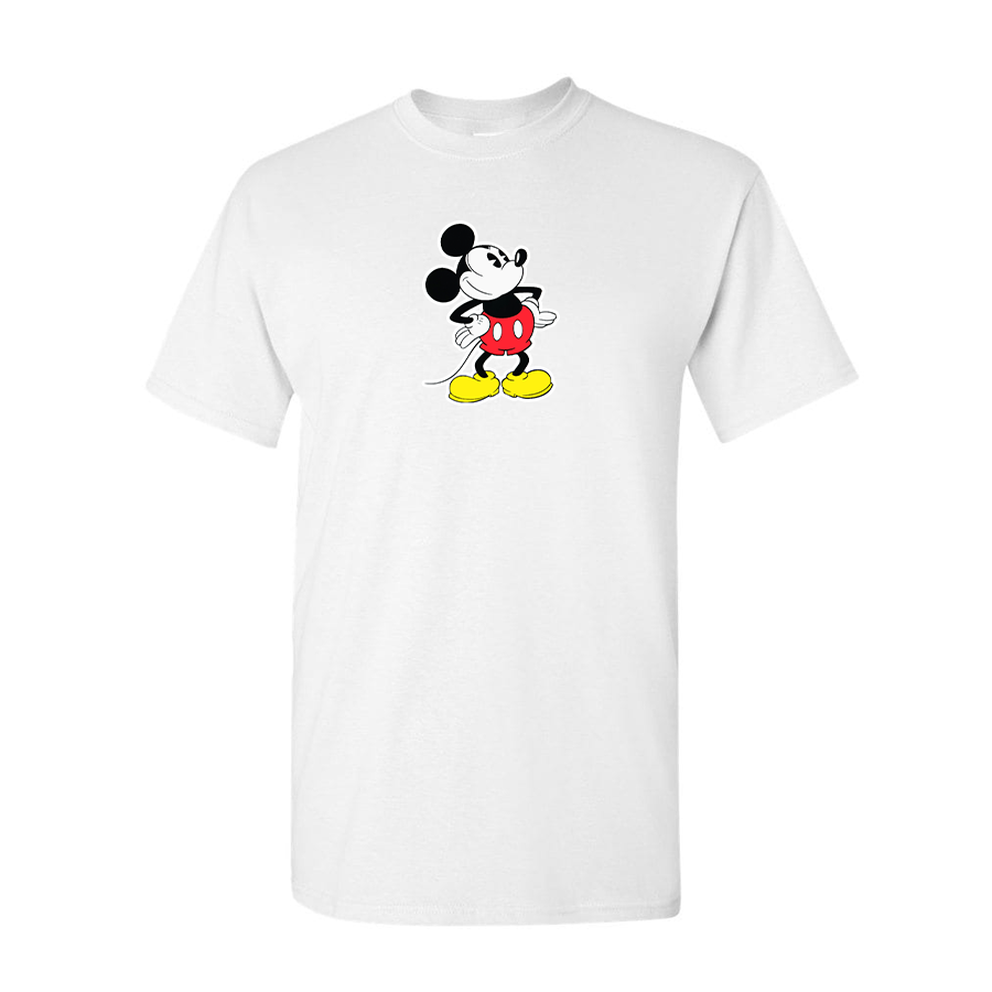 Men's Mickey Mouse Cartoon Cotton T-Shirt