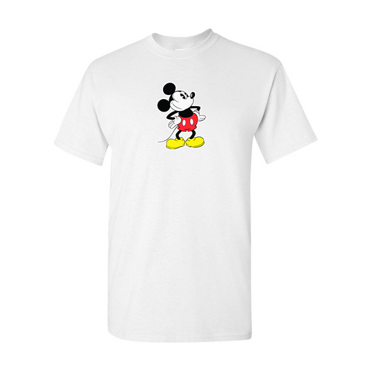 Men's Mickey Mouse Cartoon Cotton T-Shirt