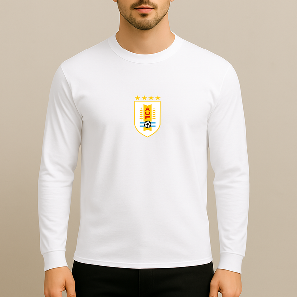 Men's Uruguay National Soccer Team Long Sleeve T-Shirt