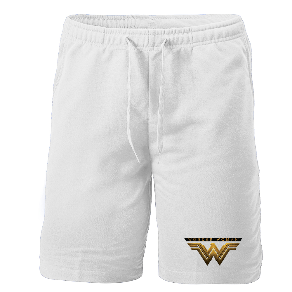 Men's Wonder Woman DC Superhero Athletic Fleece Shorts