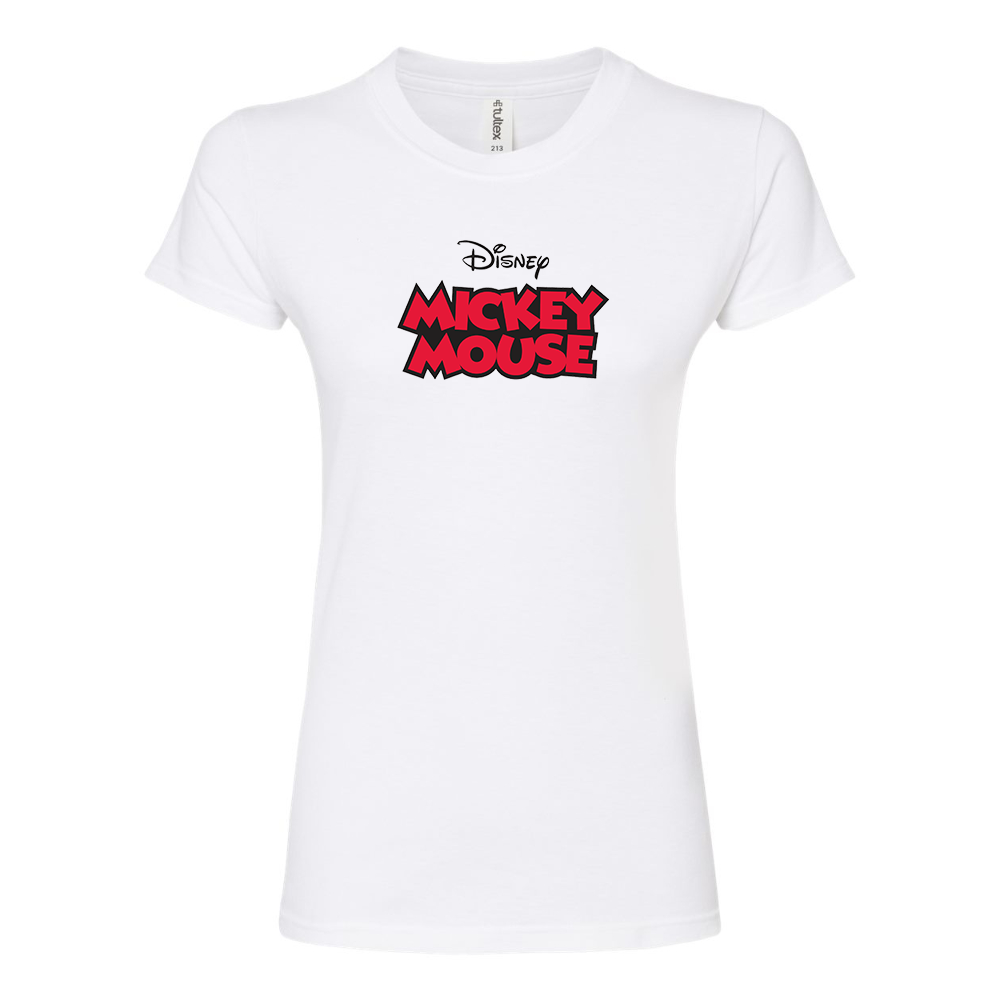 Women's Mickey Mouse Disney Round Neck T-Shirt