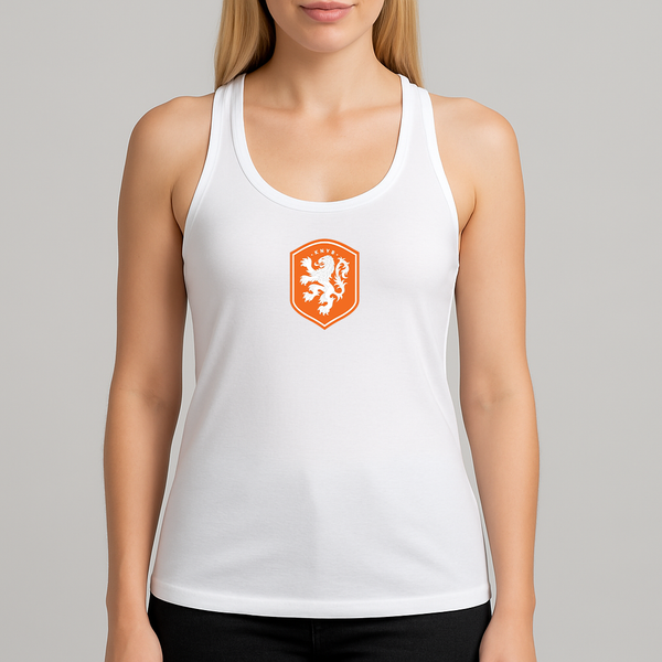 Women's Netherlands National Soccer Team Racerback Tank Top