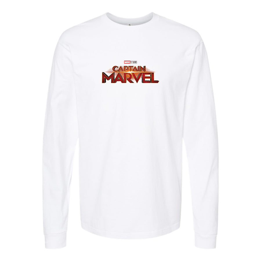 Youth Kids Captain Marvel Superhero  Long Sleeve T-Shirt