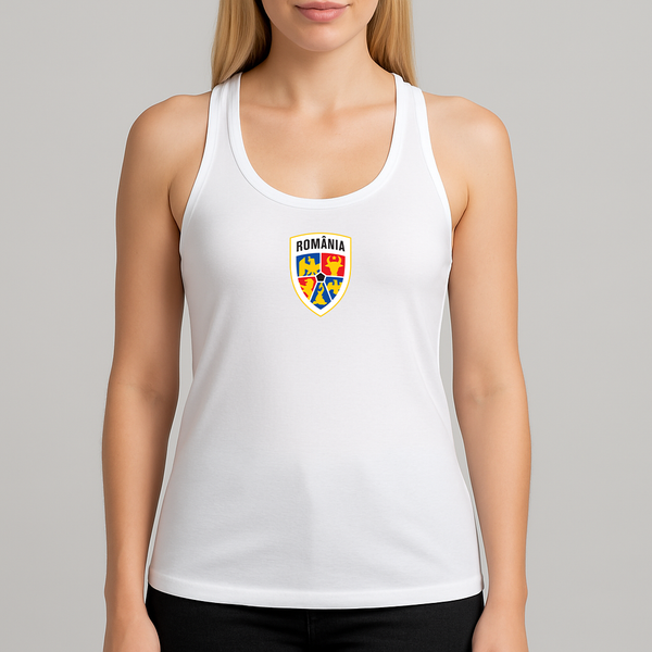Women's Romania National Soccer Team Racerback Tank Top