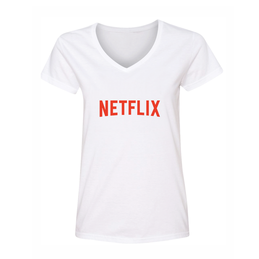 Women's Netflix Movie Show V-Neck T-Shirt