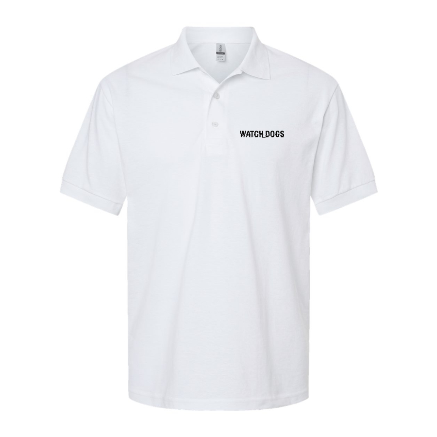 Men's Watch Dogs Video Game Dry Blend Polo