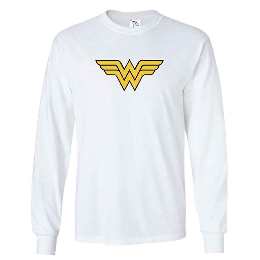 Youth Kids Wonder Woman Superhero Long Sleeve T-Shirt
