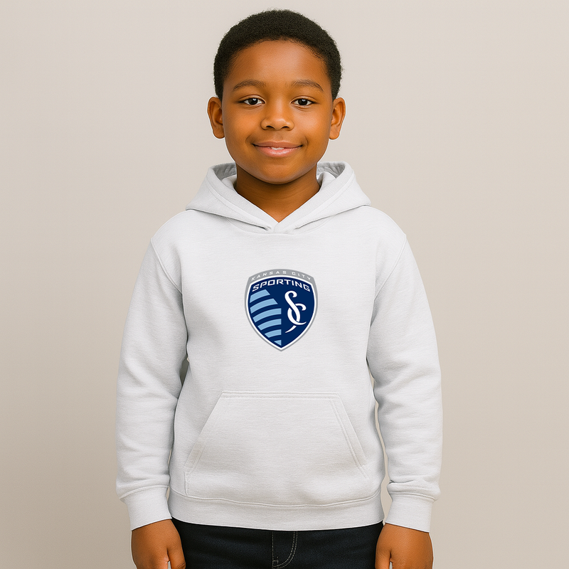 Youth Kids Sporting Kansas City FC Pullover Hoodie