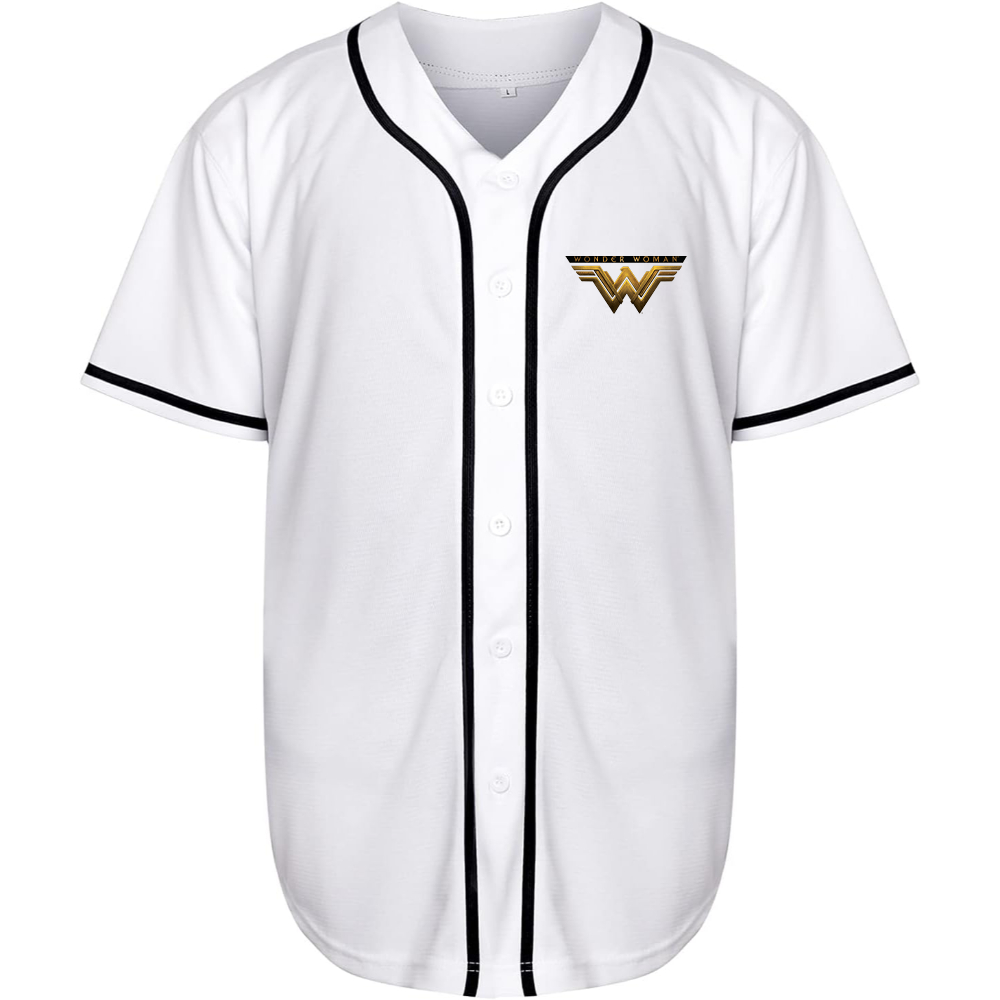 Men's Wonder Woman DC Superhero Baseball Jersey