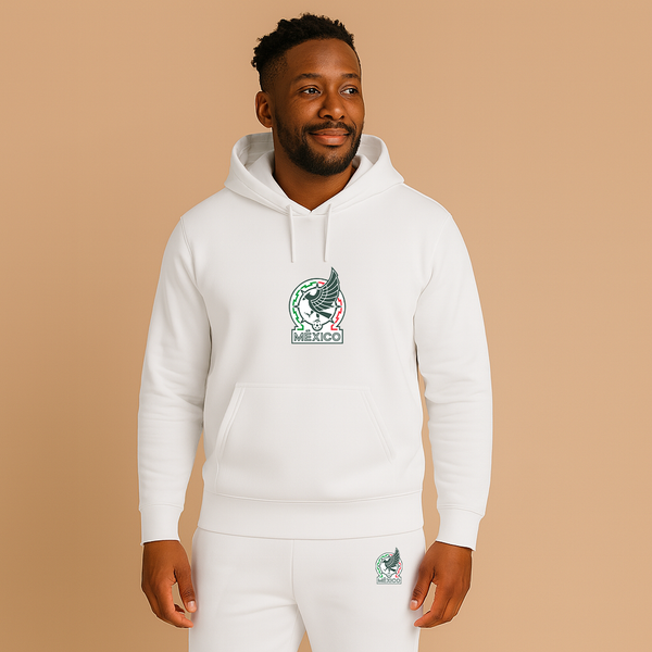 Men’s Mexico Soccer Soccer Logo Hoodie Joggers Set