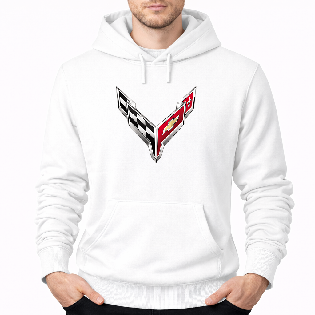 Men's  Chevrolet Corvette Car Pullover Hoodie