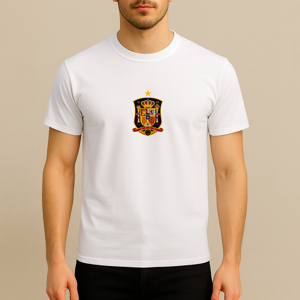 Men's Spain National Soccer Team Cotton T-Shirt