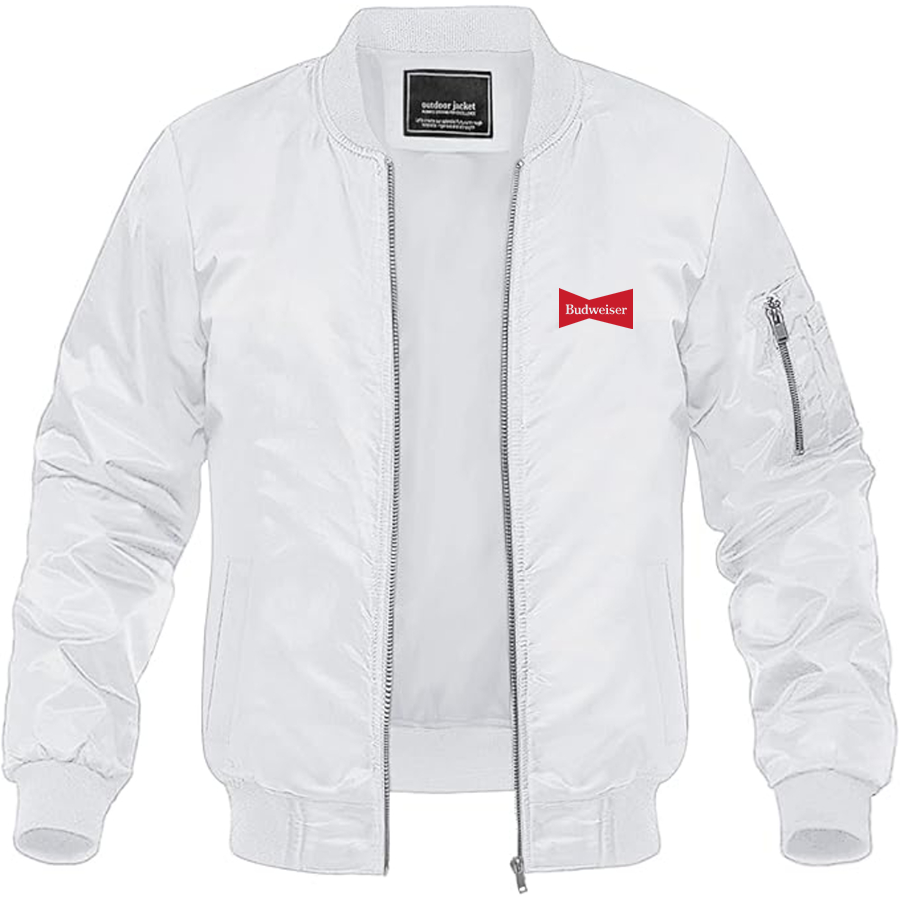 Men's Budweiser Logo Lightweight Bomber Jacket