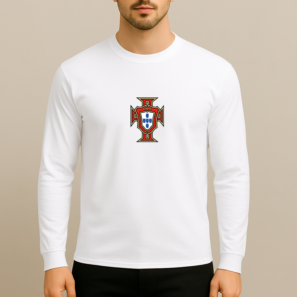 Men's Portugal National Soccer Team Long Sleeve T-Shirt