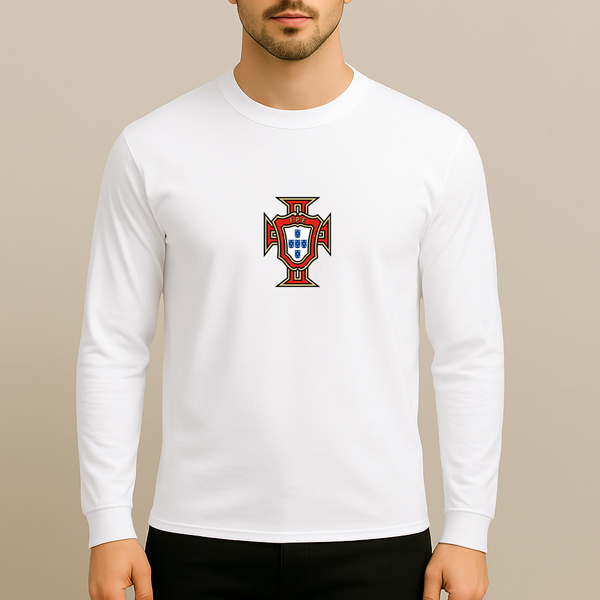 Men's Portugal National Soccer Team Long Sleeve T-Shirt