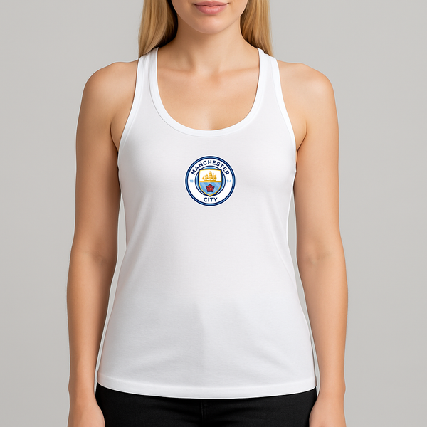 Women's Manchester City Soccer Racerback Tank Top