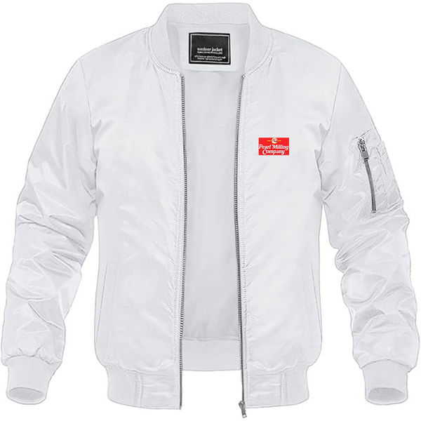 Men's Aunt Jemima Logo Lightweight Bomber Jacket Windbreaker Softshell Varsity Jacket Coat