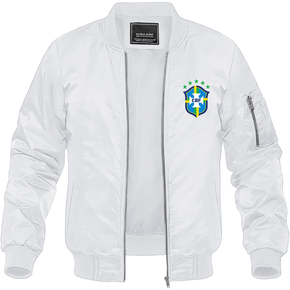 Men's Brazil National Soccer Team Lightweight Bomber Jacket