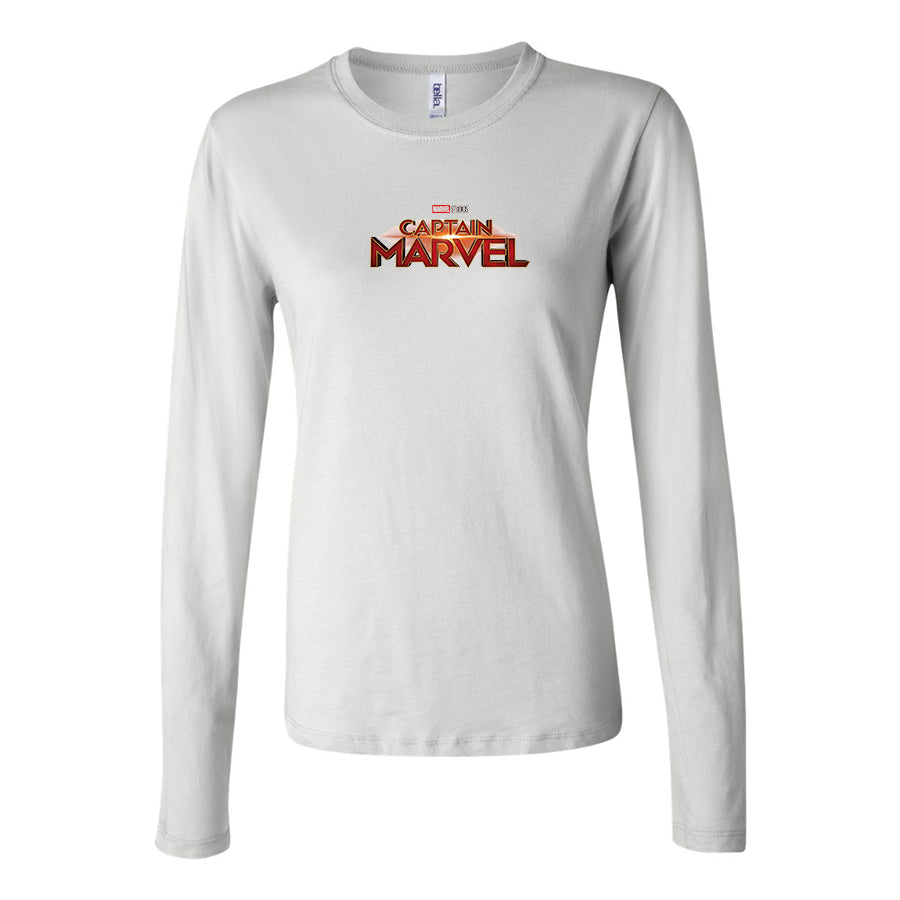 Women's Captain Marvel Superhero  Long Sleeve T-Shirt