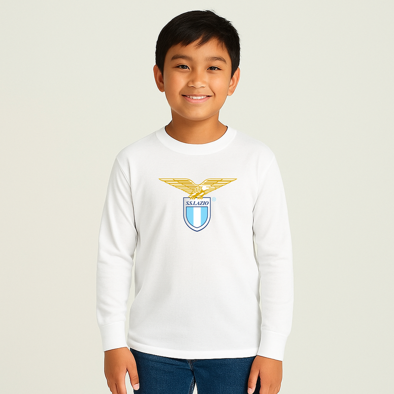 Youth Kids Lazio FC Long Sleeve T-Shirt