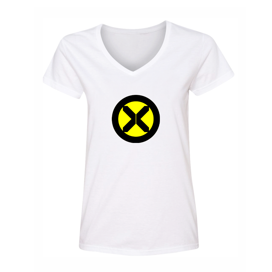 Women's X-Men Marvel Comics Superhero V-Neck T-Shirt