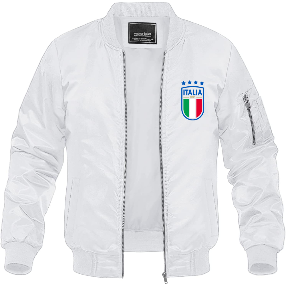 Men's Italy National Soccer Lightweight Bomber Jacket