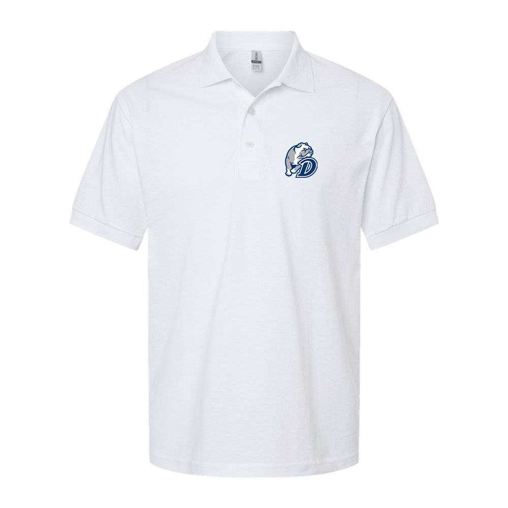 Men's Drake Bulldogs Dry Blend Jersey Polo - White