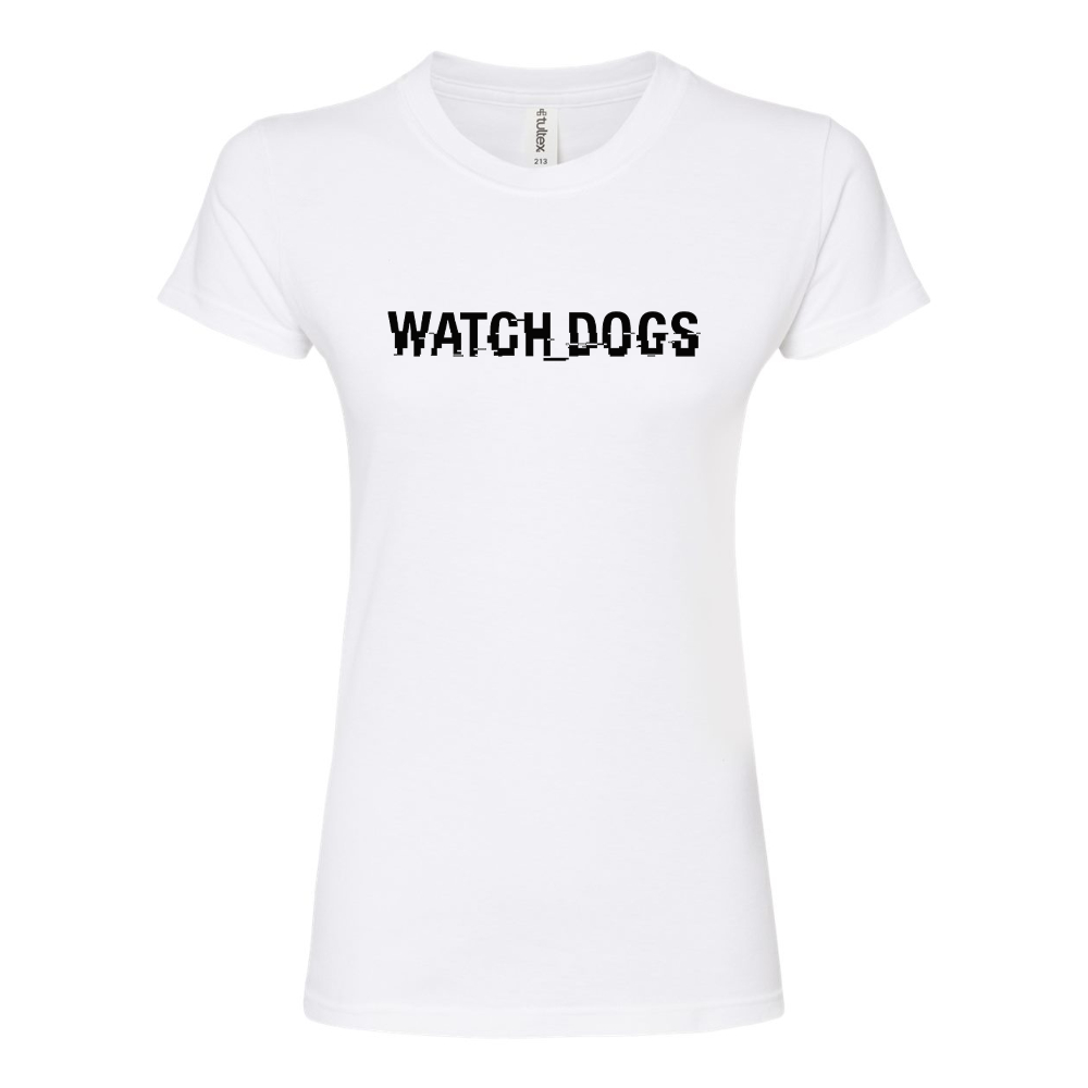 Women's Watch Dogs Video Game Round Neck T-Shirt