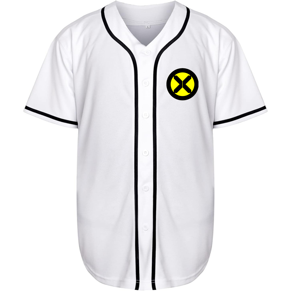 Men's X-Men Marvel Comics Superhero Baseball Jersey