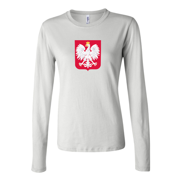 Women's Poland National Soccer Team Long Sleeve T-Shirt