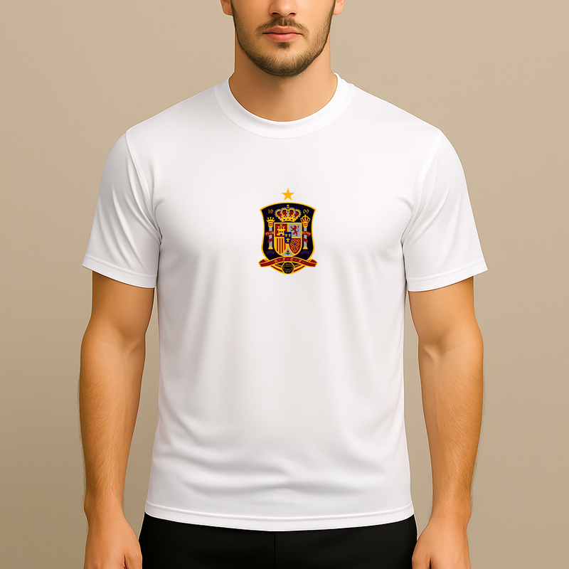 Men's Spain National Soccer Team Polyester T-Shirt