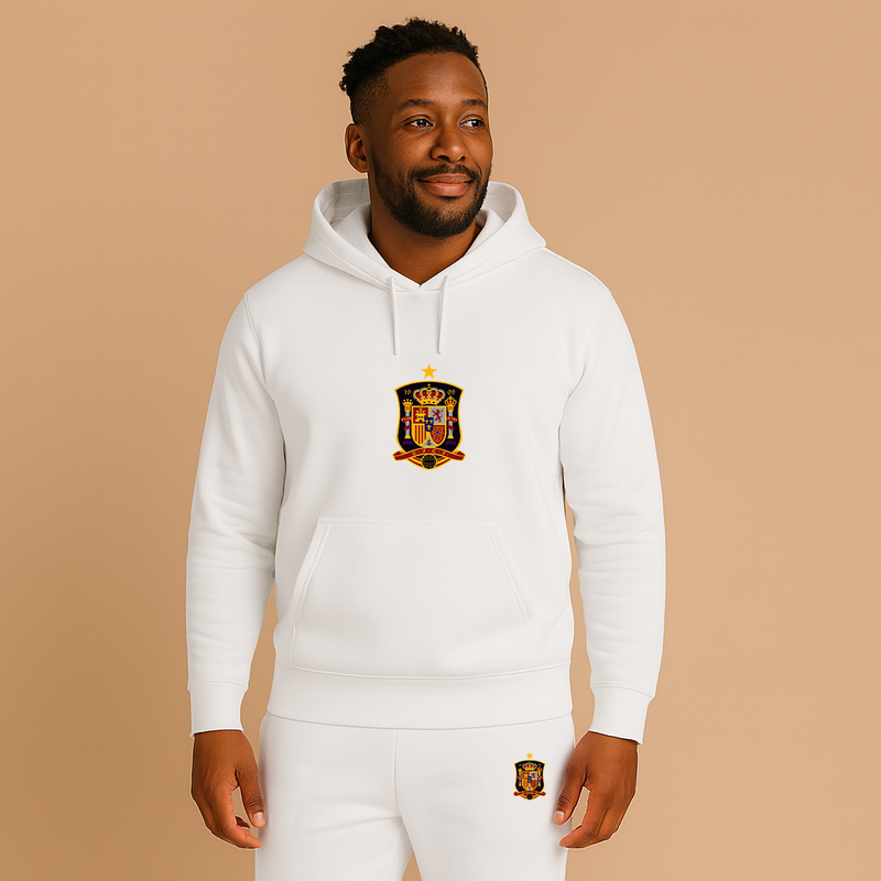 Men's Spain National Soccer Team Hoodie Joggers Set