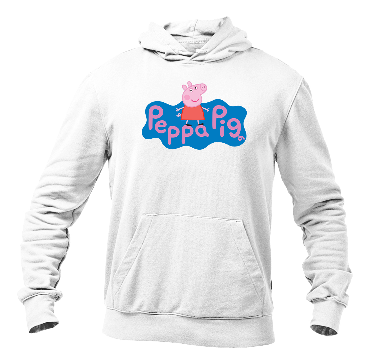 Men's Pegga Pig Cartoon Pullover Hoodie