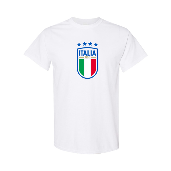 Men's Italy National Soccer Cotton T-Shirt