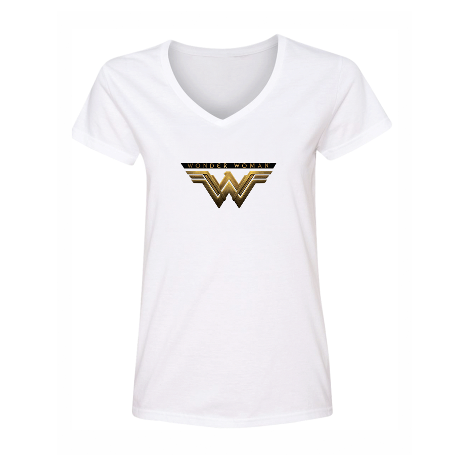 Women's Wonder Woman DC Superhero V-Neck T-Shirt