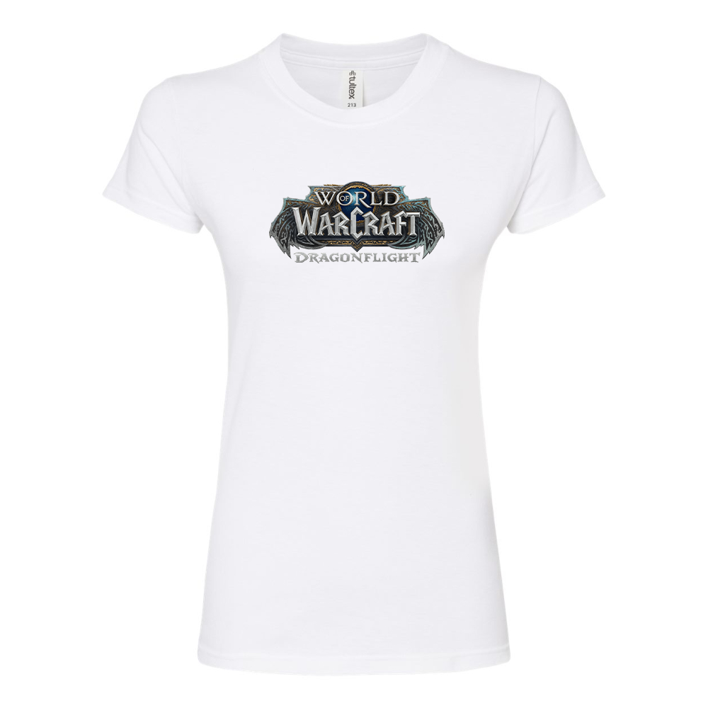 Women's World of Warcraft Dragon Flight Game Round Neck T-Shirt