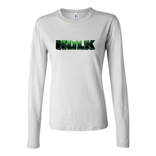 Women's The Hulk Marvel Superhero Long Sleeve T-Shirt