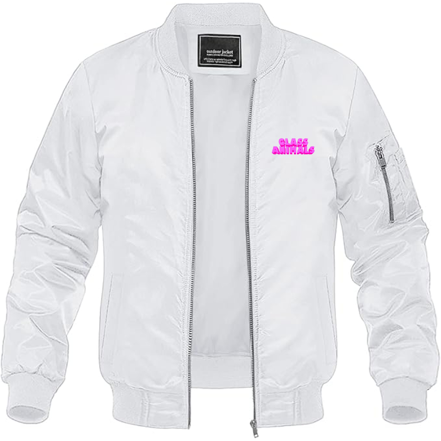 Men's Glass Animals Logo Lightweight Bomber Jacket