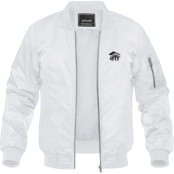 Men's Habitat for Humanity Logo Lightweight Bomber Jacket Windbreaker Softshell Varsity Jacket Coat