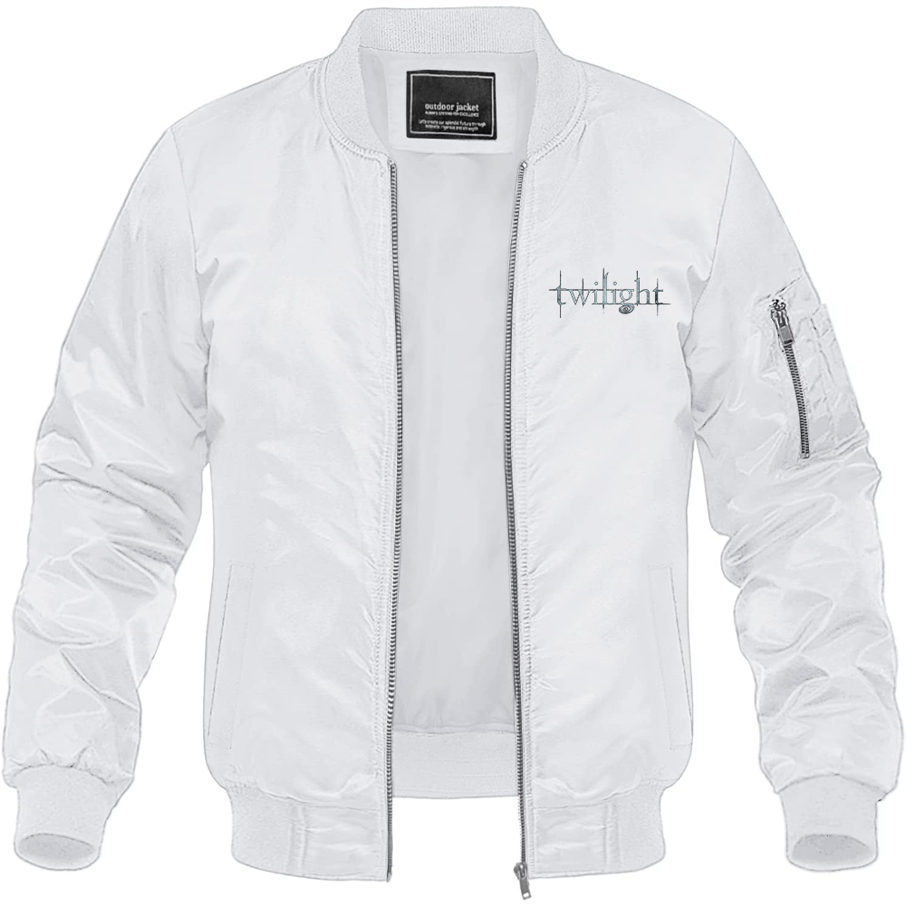 Men's Twilight Movie Lightweight Bomber Jacket Windbreaker Softshell Varsity Jacket Coat
