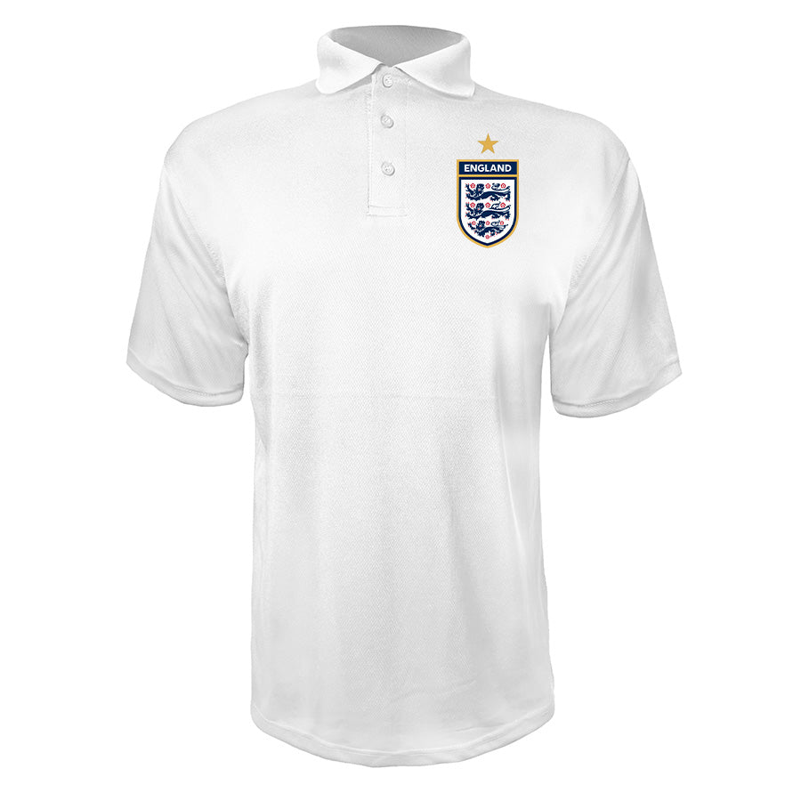 Men's England National Soccer Team Polyester Polo