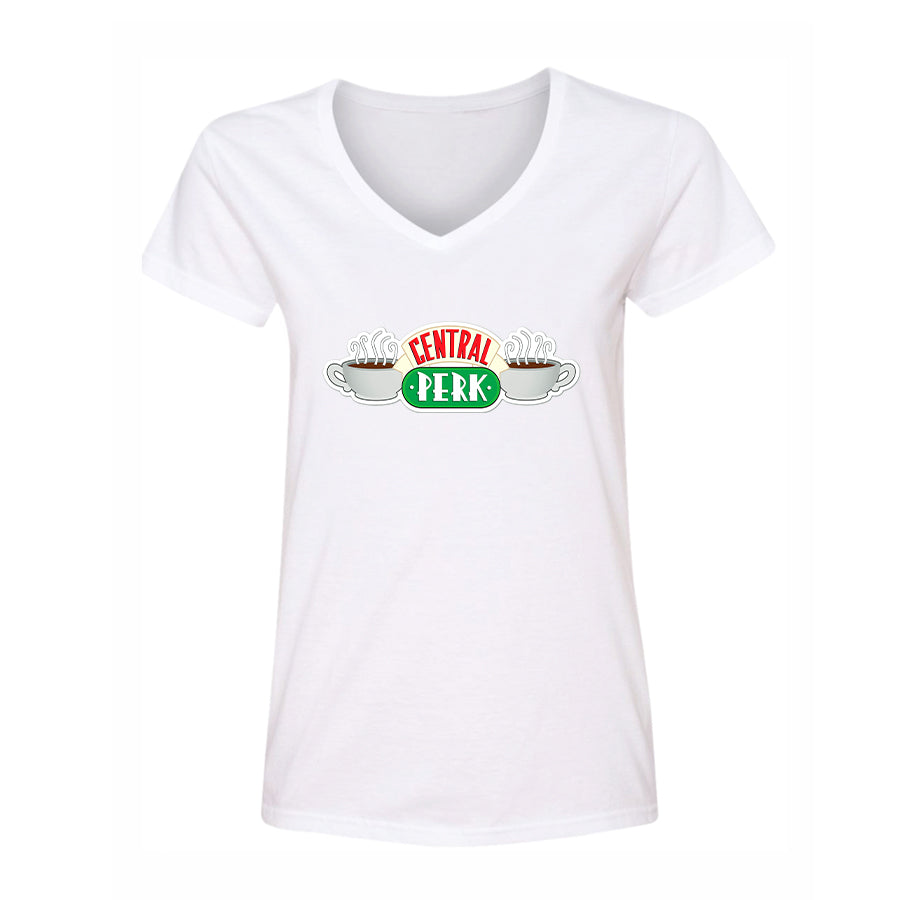 Women's Central Perk Friends Show V-Neck T-Shirt