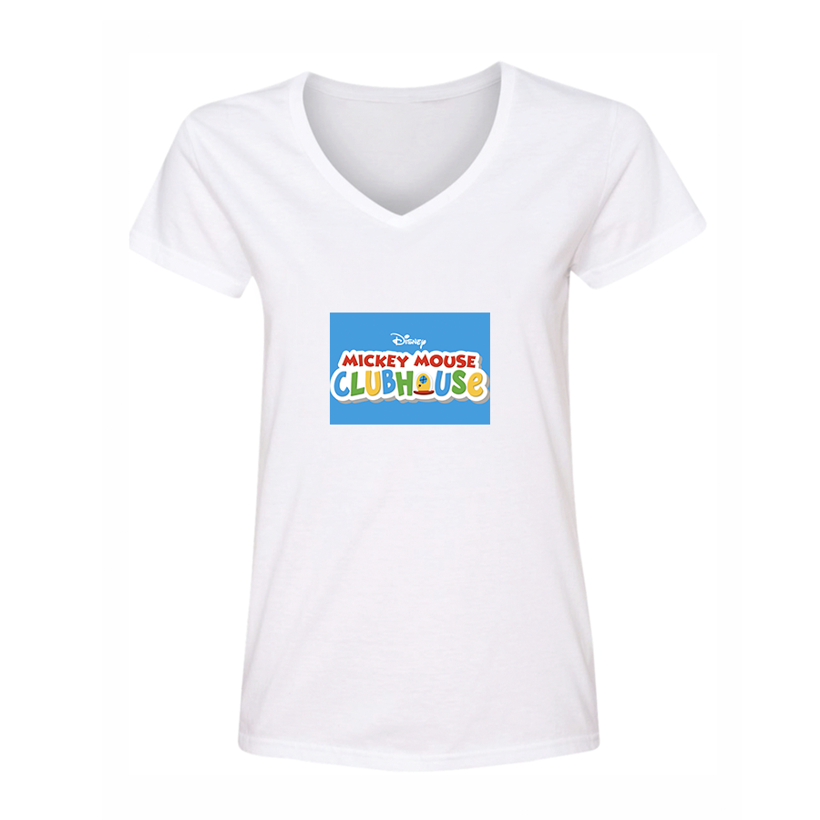 Women's Mickey Mouse ClubHouse V-Neck T-Shirt