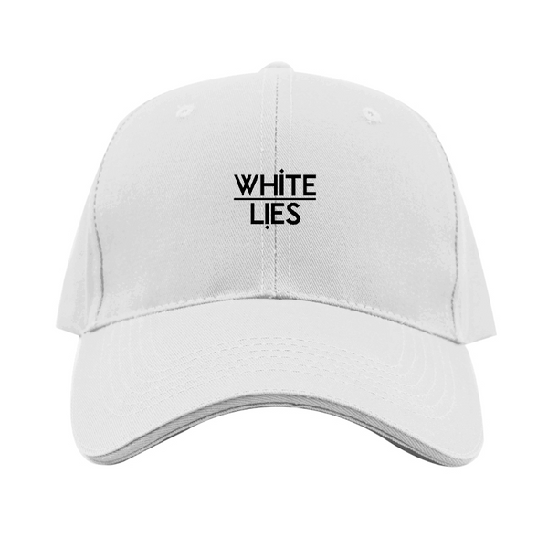 White Lies  Logo Dad Baseball Cap Hat