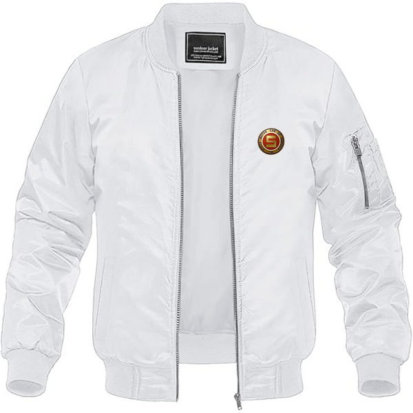 Men's Stutz Motor Company Logo Lightweight Bomber Jacket Windbreaker Softshell Varsity Jacket Coat