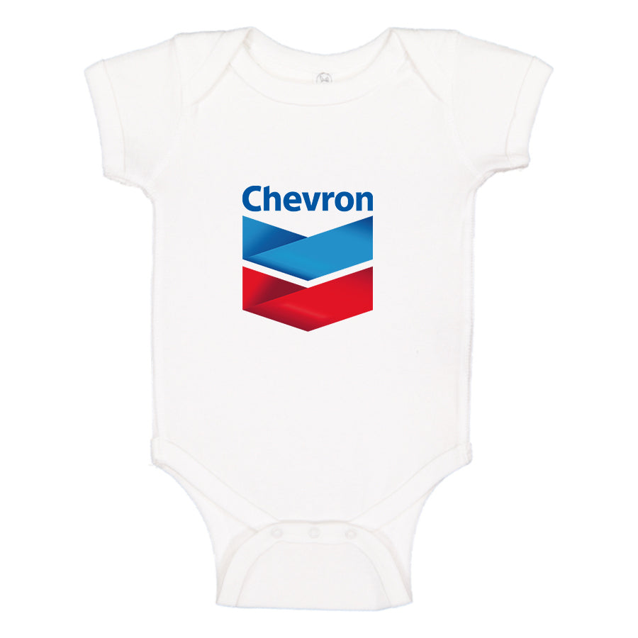 Chevron Gas Station  Baby Romper Onesie