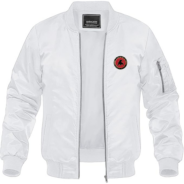Men's Tauro Sport Auto Logo Lightweight Bomber Jacket Windbreaker Softshell Varsity Jacket Coat