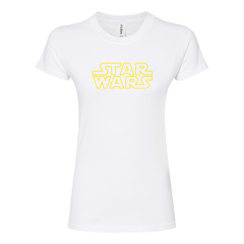 Women's Star Wars Movie Round Neck T-Shirt